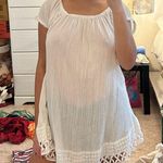 white dress beach coverup Photo 3