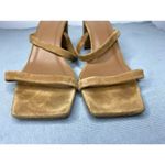 By Far Tanya Tan Neutral Slip On Heel Sandals Modern Minimalist Women's 40 US 10 Brown Photo 5