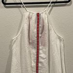 Anthropologie THML Embroidered Neck Antique White Straps Mini Dress Photo 2