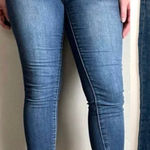 DKNY JEANS Soho Skinny Crop Jean Medium Wash Distressed Cropped Ankle Length ish Photo 0