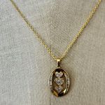 Danbury Mint “My Daughter ‘I Love You’” Diamond Pendant Necklace Gold Photo 2
