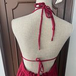 R. Vivimos wine red halter open back swing dress Size M Photo 6