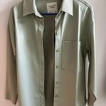 Abercrombie & Fitch Abercrombie Faux Leather Shirt Jacket Photo 0