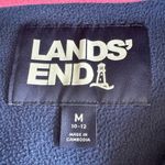 Lands' End Land’s End Heritage Fleece Navy Blue Rainbow Stripe Quarter Snap Sweatshirt M Photo 5