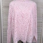 J.Crew  Lace Mockneck Blouse Long Sleeve with Cami Pink-22 Photo 0