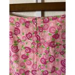 Lilly Pulitzer Vintage White Label Size 2 ~Happy Snails~Cotton Wrap Skirt Pink Photo 2