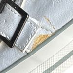 ALDO  Offwhite Leather Flipdown Fashion Sneakers Women’s Size 8 Photo 2