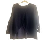 American Eagle ✨ Black Crochet Long Sleeves Sz XL Sweater✨ Photo 4