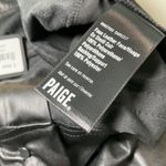 Paige faux Leather Womens Pants Size 12 Kina belted black soft high rise dress Photo 6