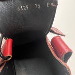 Gucci Red Leather Monogram Leather Canvas Velcro Size 7.5B Photo 9