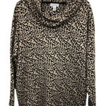 Calvin Klein Animal Print Turtleneck Sweater Photo 0