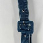 Cloud Ten  Denim Skirtall Cotton Dark Wash Button Front Adjustable Straps Overall Photo 3