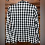 David Brooks Gingham Long Sleeve Button Down Shirt 21” P2P Black Size 14 Photo 1