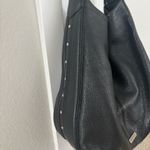 Coach Pebbled Black Leather Shoulder Hobo Bag Photo 5