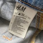 H&M SZ 6 semi-distressed high waisted denim shorts Photo 2