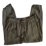 Johnny Was  Silky Alice Jogger Trousers Olive Green‎ Size Medium Photo 5