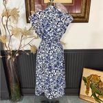 Free Assembly 100% Cotton Belted Button Front Utility Shirtdress ~ Size M 💚🍄 Blue Size M Photo 5