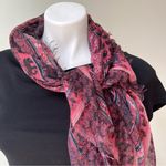 Mudd NWT,  Lightweight Elephant Print Scarf, Dusty Pink Photo 0