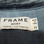 frame denim  Blue Button Down Shirt (XS) Photo 4