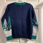 33 Degrees Women’s Ugly Christmas Ski Sweater XS Blue Holiday Knit Pullover NWT Multiple Photo 6