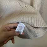 NEW &Merci Long Sleeve Knit Crewneck Sweater in Cream Large Photo 3