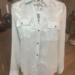 EXPRESS Size 5/6 Button Down Light Blue Shirt Photo 0