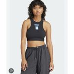 Adidas NEW  Women's Adibreak Cropped Tank Top Athletic Workout Black (Medium) Photo 4