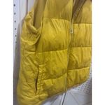 Old Navy  Puffer Vest Yellow Fleece Lined Full Zip Pockets Size L Photo 2