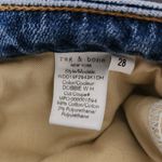 Rag and Bone  Light Wash Low-Rise Slim Boyfriend Distressed Cropped Jeans Size 28 Photo 9