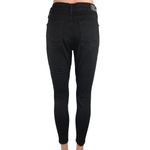 Levi's  Gold Black Mid Rise Stretch Skinny Ankle Denim Jeans  Levi Strauss Sz 28 Photo 2