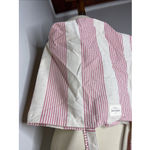 Sézane Sezane Pink Cream Stripe Tote Bag Photo 3