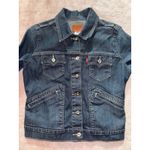 Levi's Vintage Y2K  Dark Wash Denim Jacket Junior‎  Size Medium Photo 1