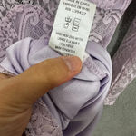 Tobi dress womens small purple floral lace long sleeve bodycon sexy club party Photo 7