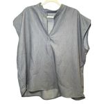 FIGS  Women XXL Rafaela Oversized Scrub‎ Top Graphite Grey V-Neck Collared Neck Photo 10