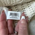 BCBGMAXAZRIA  Gardenia Cream Sequin Merino Wool Mock Neck Tunic Sweater Sz Small Photo 14