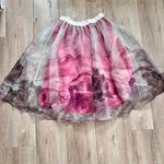 Anthropologie Moulinette Soeurs Tulle Pink Snowrose Skirt Size 10 - Party Idea Photo 3