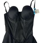 Maidenform  black firm tummy control easy up bodysuit 36C Photo 2