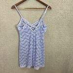 Apt. 9  Lace‎ Lingerie Babydoll Slip Dress Womens M Purple Sheer Floral Coquette Photo 5