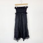 J.Crew  Ravenna smocked dress in ramie black Photo 3