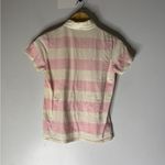 Ralph Lauren  Golf Pink White Stripe Collar Polo Shirt Size Small Made In USA Photo 1