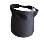 WILSON Women's Black Tennis Visor Hat NEW NWT Photo 1