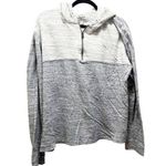 Lucky Brand  Softest Knitwear Grey Label Quarter Zip Hoodie Sweatshirt Size XL Photo 0