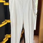 Talbots WINDSOR LINEN WIDE-LEG PANTS - CURVY FIT - LINED IVORY SIZE 18W Photo 4