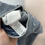 SLVRLAKE Women's‎ Denim Midi Skirt Center Slit in Fair Game Blue Size 26 Photo 6