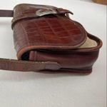 Brighton Vintage  Western Buckle Croc Shoulder Bag Photo 4