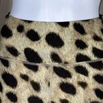 We Wore What  Leopard Biker Short in Tan Photo 10