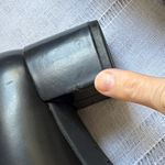 Clarks  Women’s “Tealie” Dark Navy/Black Leather Heeled Loafers Photo 4