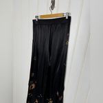 Johnny Was Estrella Black and Gold Wide-Leg Cargo Pants Sz Small Photo 9