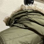 Aeropostale  Womens Full Zip Olive Green Puffer Jacket Photo 4