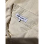 We Wore What  Ivory Corduroy Snap Button Shacket Collar Jacket 100% Cotton XS/S Photo 5